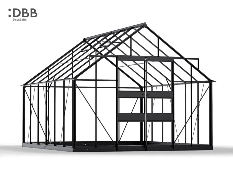 1653543369 The Premium P1 series Greenhouse DBB DouxBeBe Greenhouse 12ft black.jpg