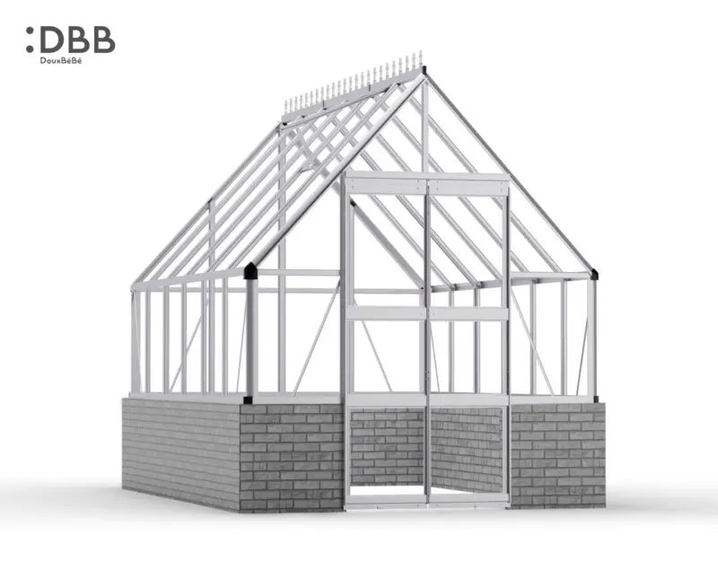 1653905028 The Premium P3 series Greenhouse DBB DouxBeBe Greenhouse 8ft silver.jpg