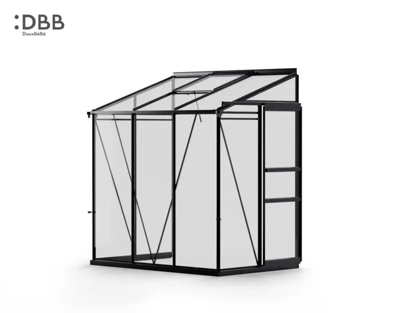 1654064967 The Lite L1 Lean to series DBB DouxBeBe Greenhouse 4ft black.jpg