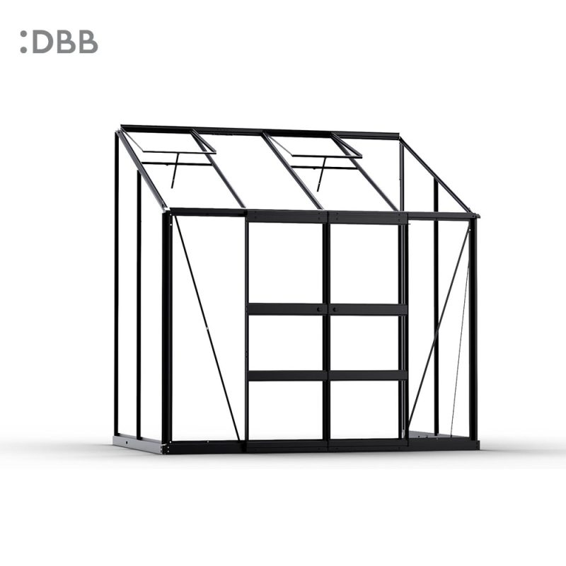 1687175157 The Premium P1 Lean to series Greenhouse DBB DiBiBi Greenhouse 6ft black